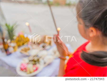 blur image of chinese new year food table blur image of chinese new year food table 21747943