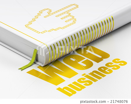 Web design concept: book Mouse Cursor, Web 21748076