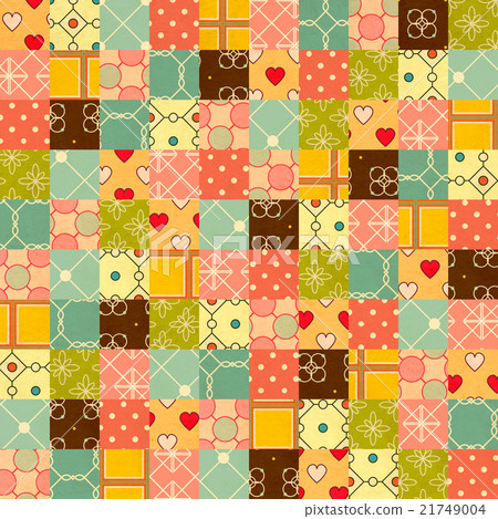 Seamless background in patchwork style 21749004