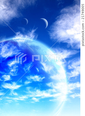 Beautiful sky, cloud and planet Beautiful sky, cloud and planet 21749005