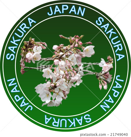 Cherry blossom emblem 21749040