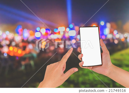 blur image of night festival on street . blur image of night festival on street . 21749316