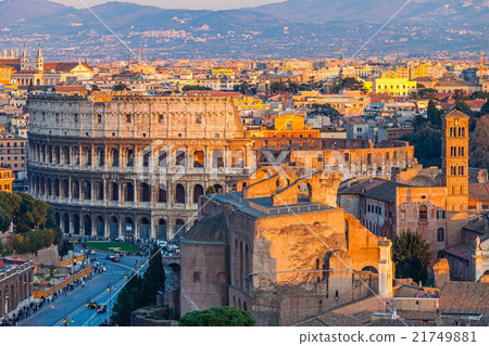 Colosseum at sunset Colosseum at sunset 21749881