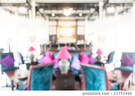 Abstract blur hotel lobby interior 21751494