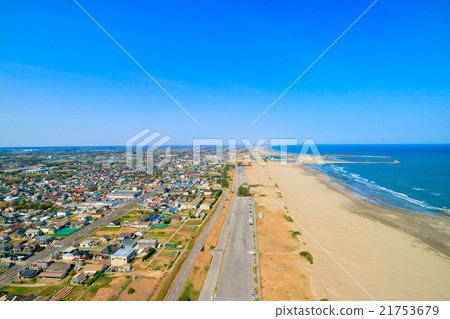 Aerial view of Kato Kuri-cho Katakai Beach area Aerial view of Kato Kuri-cho Katakai Beach area 21753679