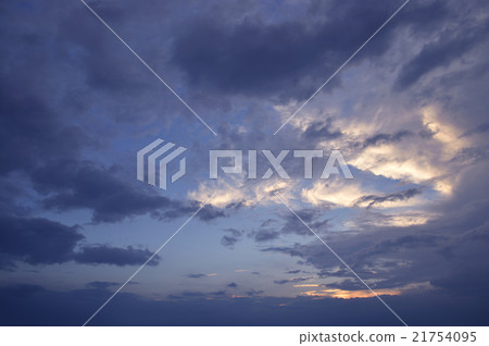 Sunset sky with clouds for background Sunset sky with clouds for background 21754095