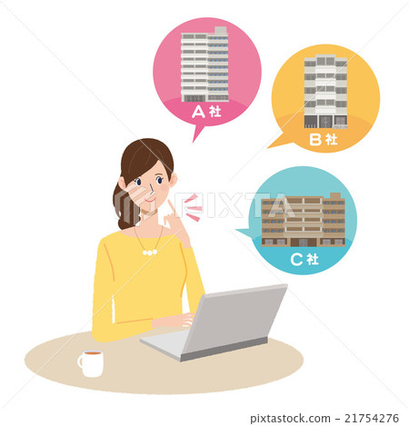 階段估計女性例證 21754276