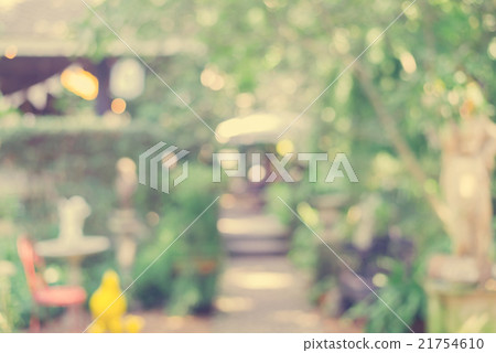 Blurred background - Coffee shop in garden blur 21754610
