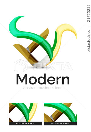 Ribbon swirl business logo Ribbon swirl business logo 21755232