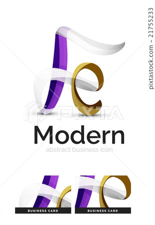 Ribbon swirl business logo 21755233