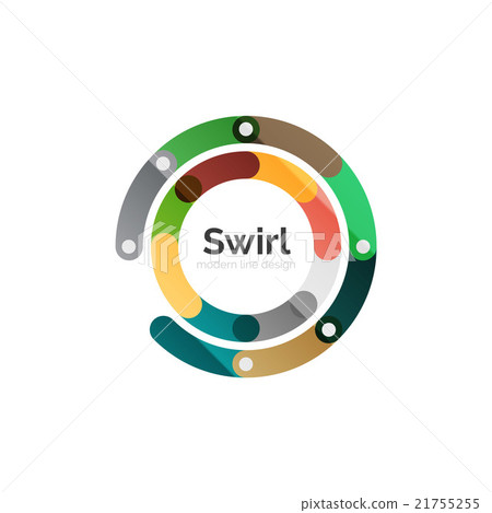 Vector swirl circle logo Vector swirl circle logo 21755255