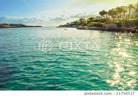 The rocky coast of Mallorca island. Spain The rocky coast of Mallorca island. Spain 21756517