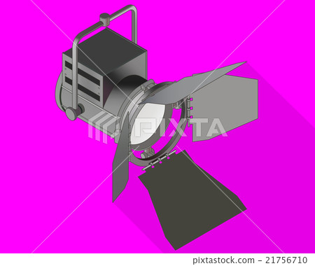 Studio light isometric flat vector Studio light isometric flat vector 21756710