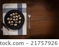 quail eggs flat lay still life rustic food stylis 21757926