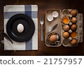 poultry eggs flat lay still life rustic food  21757957