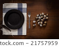quail eggs flat lay still life rustic food stylish 21757959