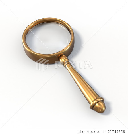 Brass magnifying glass Brass magnifying glass 21759258