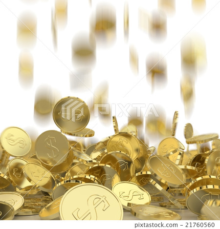 Falling coins - Stock Illustration [21760560] - PIXTA