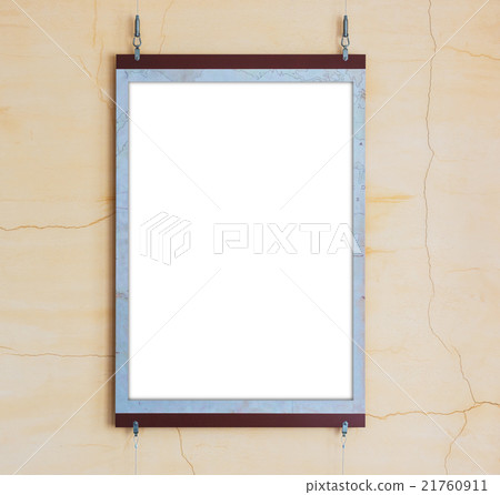 Blank signboard template for text on the wall. Blank signboard template for text on the wall. 21760911