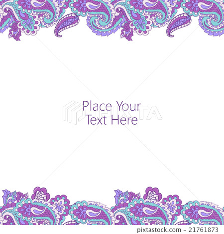 Abstract paisley border Abstract paisley border 21761873