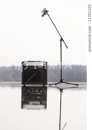 Microphone on a rack Microphone on a rack 21762205