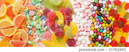Colorful candies, jelly and marmalade 21762691