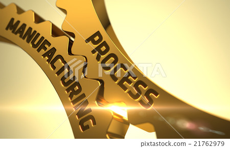 Process Manufacturing Concept. Golden Gears. Process Manufacturing Concept. Golden Gears. 21762979