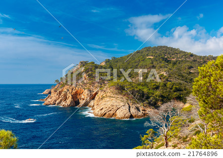 Tossa de Mar on the Costa Brava, Catalunya, Spain 21764896