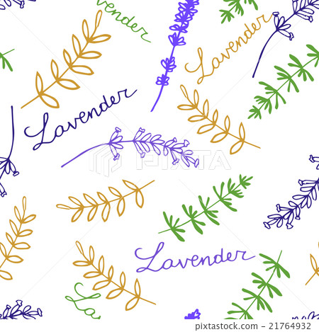 Lavender Seamless pattern  21764932