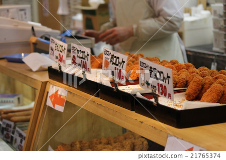 炸丸子商店在市場上 炸丸子商店在市場上 21765374