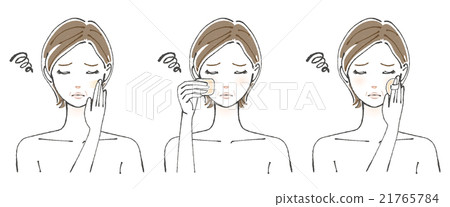 遭受化妝糊3的女性例證3 21765784