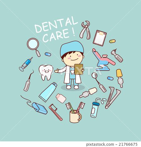 插图素材 dentist doctor with dentist tools 查看全部