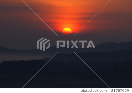 sunrise in the mountain 21767609