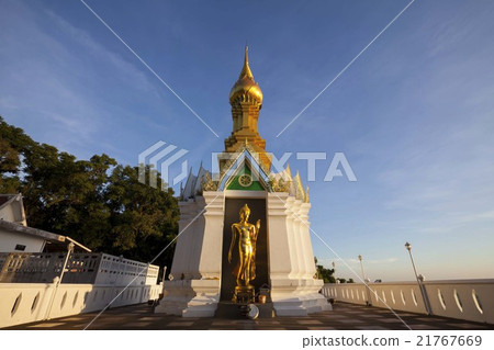 Standing gold Buddha image Standing gold Buddha image 21767669