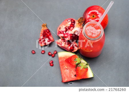 Home Made Fresh Juices Smoothie Red Fruits Diet Home Made Fresh Juices Smoothie Red Fruits Diet 21768260