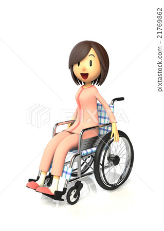 使用輪椅的女人 21769862