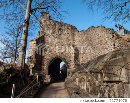 Old entrance gate to the castle ruins 21771076