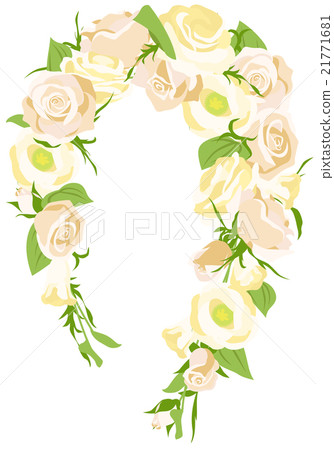 花束 新月白 插圖素材 圖庫 花束 新月白 插圖素材 圖庫