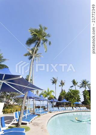 Poolside tropical country image 21772349