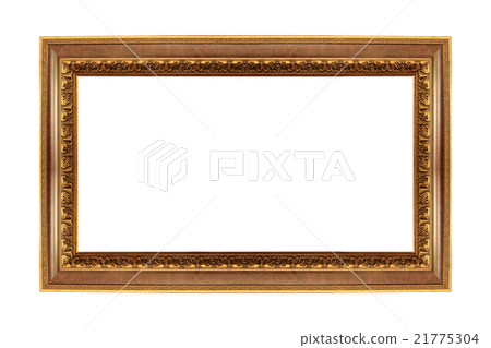 Wooden vintage frame isolated on white background Wooden vintage frame isolated on white background 21775304