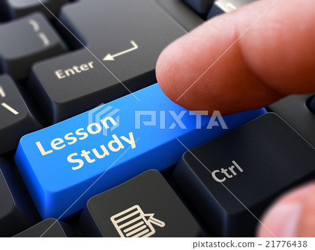 Lesson Study Concept. Person Click Keyboard Button 21776438