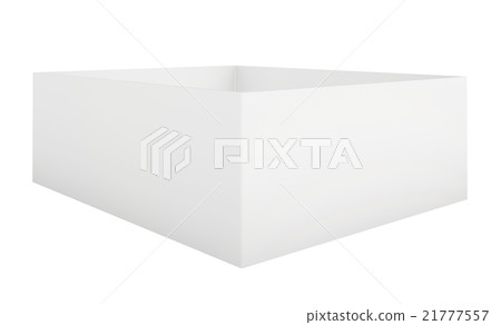 Blank paper cardboard. Box template standing on 21777557