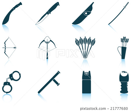 Set of weapon icons Set of weapon icons 21777680