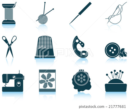 Set of sewing icons Set of sewing icons 21777681