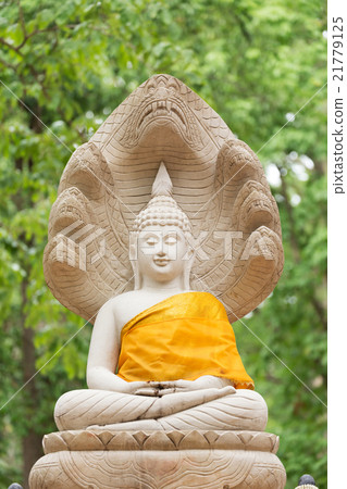buddha statue in wat umong, chiang mai 21779125