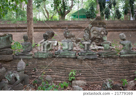 buddha statue in wat umong, chiang mai 21779169