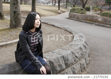 A young lady with a meeting image 21779192
