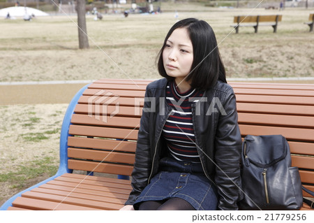 A young lady with a meeting image A young lady with a meeting image 21779256