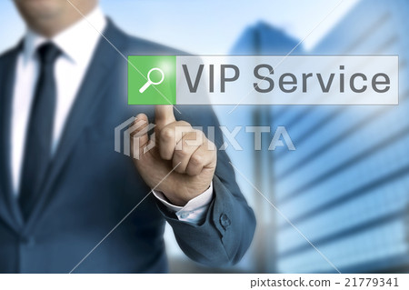 vip service browser is operated by businessman background vip service browser is operated by businessman background 21779341