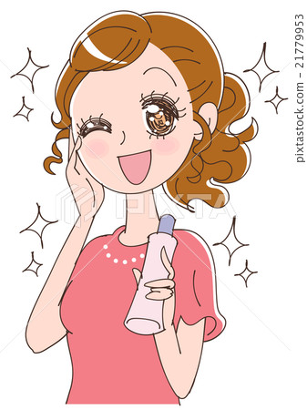 Illustration of a beautiful skin of the skin Illustration of a beautiful skin of the skin 21779953